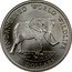 Cook Islands 50 Dollars African Elephant 1990 Proof KM# 53 ENDANGERED WORLD WILDLIFE 50 DOLLARS coin reverse