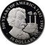 Cook Islands 50 Dollars American writer Samuel Clemens alias Mark Twain 1990 Proof KM# 139 500 YEARS OF AMERICA 1492-1992 50 DOLLARS coin reverse