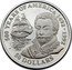 Cook Islands 50 Dollars English sea captain Sir Francis Drake 1990 Proof KM# 45 500 YEARS OF AMERICA 1492-1992 50 DOLLARS coin reverse