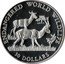 Cook Islands 50 Dollars Dama Gazelle 1990 Proof KM# 207 ENDANGERED WORLD WILDLIFE 50 DOLLARS coin reverse