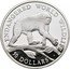 Cook Islands 50 Dollars Elizabeth II Chimpanzee 1990 Proof KM# 59 ENDANGERED WORLD WILDLIFE 50 DOLLARS coin reverse