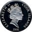 Cook Islands 50 Dollars Scottish explorer Alexander Mackenzie 1991 Proof KM# 141 ELIZABETH II COOK ISLANDS RDM 1991 coin obverse