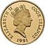 Cook Islands 50 Dollars Koala 1991 Proof KM# 815 ELIZABETH II COOK ISLANDS RDM 1991 coin obverse