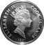 Cook Islands 50 Dollars British explorer Capitan James Cook. 1991 Proof KM# 46a ELIZABETH II COOK ISLANDS 1991 coin obverse