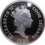 Cook Islands 50 Dollars Elizabeth II Peregrine Falcon 1991 Proof KM# 119 ELIZABETH II COOK ISLANDS RDM 1991 coin obverse