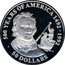 Cook Islands 50 Dollars Scottish explorer Alexander Mackenzie 1991 Proof KM# 141 500 YEARS OF AMERICA 1492-1992 50 DOLLARS coin reverse
