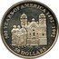 Cook Islands 50 Dollars Jesuit Church in Cuzco 1991 Proof KM# 190 500 YEARS OF AMERICA 1492-1992 50 DOLLARS coin reverse
