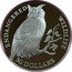 Cook Islands 50 Dollars Eagle Owl 1991 Proof KM# 93 ENDANGERED WILDLIFE 50 DOLLARS coin reverse