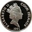 Cook Islands 50 Dollars Arctic explorations by John Davis 1992 Proof KM# 142 ELIZABETH II COOK ISLANDS 1992 coin obverse