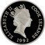 Cook Islands 50 Dollars Western Lowland Gorilla 1992 Proof KM# 264 ELIZABETH II COOK ISLANDS RDM 1992 coin obverse