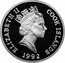 Cook Islands 50 Dollars Poplar Admiral Butterfly 1992 Proof KM# 244 ELIZABETH II COOK ISLANDS RDM 1992 coin obverse