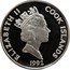 Cook Islands 50 Dollars Spanish admiral Pedro Menendez de Aviles 1992 Proof KM# 199 ELIZABETH II COOK ISLANDS 1992 RDM coin obverse
