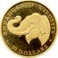 Cook Islands 50 Dollars Endangered Wildlife. Elephant 1992 Proof KM# 131 ENDANGERED WILDLIFE 50 DOLLARS coin reverse