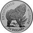 Cook Islands 50 Dollars Mandrill 1992 Proof KM# 263 ENDANGERED WILDLIFE 50 DOLLARS coin reverse
