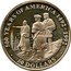 Cook Islands 50 Dollars Sacagawea guiding explorers Lewis and Clark 1992 Proof KM# 201 500 YEARS OF AMERICA 1492 - 1992 50 DOLLARS coin reverse