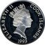 Cook Islands 50 Dollars Spanish cartographer Juan de la Cosa 1993 Proof KM# 165 ELIZABETH II COOK ISLANDS 1993 RDM coin obverse