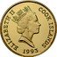 Cook Islands 50 Dollars American Founding Father Thomas Jefferson 1993 Proof KM# 175 ELIZABETH II COOK ISLANDS 1993 RDM coin obverse