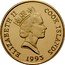 Cook Islands 50 Dollars Spanish Conquistador Alonso de Hojeda 1993 Proof KM# 174 ELIZABETH II COOK ISLANDS 1993 RDM coin obverse