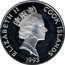 Cook Islands 50 Dollars Italian explorer Amerigo Vespucci 1993 Proof KM# 172 ELIZABETH II COOK ISLANDS 1993 RDM coin obverse