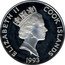 Cook Islands 50 Dollars British Royal Navy officer George Vancouver 1993 Proof KM# 170 ELIZABETH II COOK ISLANDS RDM 1993 coin obverse
