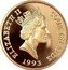 Cook Islands 50 Dollars Italian explorer Christopher Columbus 1993 Proof KM# 178 ELIZABETH II COOK ISLANDS RDM 1993 coin obverse