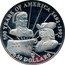 Cook Islands 50 Dollars English real estate entrepreneur William Penn 1993 Proof KM# 166 500 YEARS OF AMERICA 1492-1992 50 DOLLARS coin reverse
