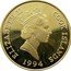 Cook Islands 50 Dollars Elizabeth II Butterfly 1994 Proof KM# 275 ELIZABETH II COOK ISLANDS RDM 1994 coin obverse