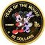 Cook Islands 50 Dollars Elizabeth II Mickey Mouse 1996 Proof KM# 299 YEAR OF THE MOUSE © DISNEY 8G 9999 GOLD P 50 DOLLARS coin reverse