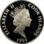 Cook Islands 50 Dollars 7th Century - Establishment of Islam) 1997 FM Proof KM# 404 ELIZABETH II COOK ISLANDS RDM 1997 coin obverse