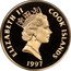 Cook Islands 50 Dollars James Cook 1997 FM Proof KM# 394 ELIZABETH II COOK ISLANDS RDM 1997 coin obverse