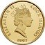 Cook Islands 50 Dollars Hernando Cortes 1997 FM Proof KM# 385 ELIZABETH II COOK ISLANDS RDM 1997 coin obverse