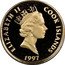 Cook Islands 50 Dollars Marco Polo 1997 FM Proof KM# 382 ELIZABETH II COOK ISLANDS 1997 RDM coin obverse