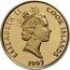 Cook Islands 50 Dollars Christopher Columbus 1997 FM Proof KM# 391 ELIZABETH II COOK ISLANDS 1997 RDM coin obverse