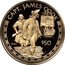 Cook Islands 50 Dollars James Cook 1997 FM Proof KM# 394 CAPT JAMES COOK $50 14 KT FM coin reverse
