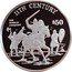 Cook Islands 50 Dollars 11th Century. The Norman Conquest 1997 FM Proof KM# 407 11TH CENTURY THE NORMAN CONQUEST $50 coin reverse