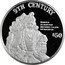 Cook Islands 50 Dollars Elizabeth II 9th Century 1997 FM Proof KM# 405 9TH CENTURY HAROUN AL-RASCHID BECOMES CALIPH OF BAGHDAD $50 coin reverse
