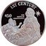 Cook Islands 50 Dollars 1st Century. Nativity scene 1997 FM Proof KM# 399 1ST CENTURY THE BIRTH OF CHRISTIANITY $50 coin reverse