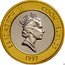 Cook Islands 50 Dollars Seals 1997 Proof KM# 306 ELIZABETH II COOK ISLANDS RDM 1997 coin obverse