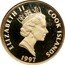 Cook Islands 50 Dollars Elizabeth II Leif Erickson 1997 Proof KM# 381 ELIZABETH II COOK ISLANDS RDM 1997 coin obverse
