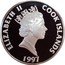 Cook Islands 50 Dollars 13th Century. Marco Polo and Kublai Khan 1997 Proof KM# 325.1 ELIZABETH II COOK ISLANDS RDM 1997 coin obverse