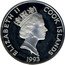 Cook Islands 50 Dollars Father Jacques Marquette 1993 Proof KM# 155 ELIZABETH II COOK ISLANDS 1993 RDM coin obverse