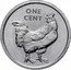 Cook Islands One Cent Rooster 2003 KM# 422 ONE CENT coin reverse