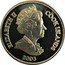 Cook Islands One Dollar 50 Euro banknote 2003 KM# 465 ELIZABETH II COOK ISLANDS 2003 coin obverse