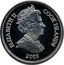 Cook Islands One Dollar 5 Euro banknote 2003 KM# 462 ELIZABETH II COOK ISLANDS 2003 coin obverse