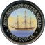 Cook Islands Dollar Endeavour 2003 KM# 750 HISTORIC SHIPS OF THE WORLD ONE DOLLAR coin reverse