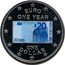 Cook Islands Dollar 20 Euro banknote 2003 KM# 464 EURO ONE YEAR 20 BCE ECB EZB EKT EKP 2002 20 20 EURO ONE DOLLAR coin reverse