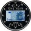 Cook Islands One Dollar 5 Euro banknote 2003 KM# 462 EURO ONE YEAR 5 BCE ECB EZB EKT EKP 2002 5 5 EURO ONE DOLLAR coin reverse