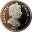 Cook Islands One Dollar 50th Anniversary Playboy magazine 2003 Proof KM# 455b ELIZABETH II COOK ISLANDS 2003 coin obverse