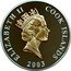Cook Islands Dollar 50th Anniversary of Coronation. Gun Salutes 2003 Proof KM# 1143 ELIZABETH II COOK ISLANDS RDM 2003 coin obverse