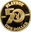 Cook Islands One Dollar Playboy 2003 Proof KM# 455a PLAYBOY 1953 50 2003 ONE DOLLAR coin reverse